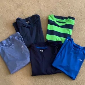 Lot of 5 Boys Lg. 14/16 v neck and Dri fit #60103A